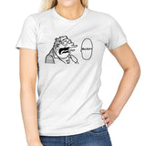 One Burp Man - Womens T-Shirts RIPT Apparel Small / White