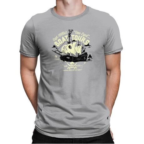 One-Eyed Boat Tours Exclusive - Mens Premium T-Shirts RIPT Apparel Small / Heather Grey