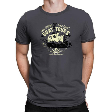 One-Eyed Boat Tours Exclusive - Mens Premium T-Shirts RIPT Apparel Small / Heavy Metal