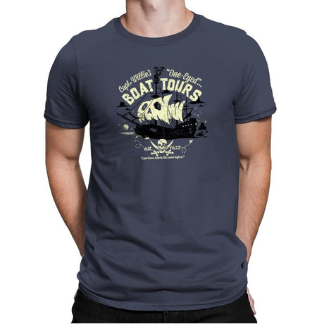 One-Eyed Boat Tours Exclusive - Mens Premium T-Shirts RIPT Apparel Small / Indigo
