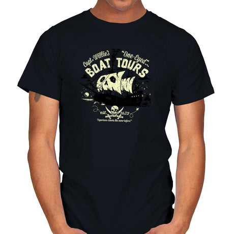 One-Eyed Boat Tours Exclusive - Mens T-Shirts RIPT Apparel Small / Black