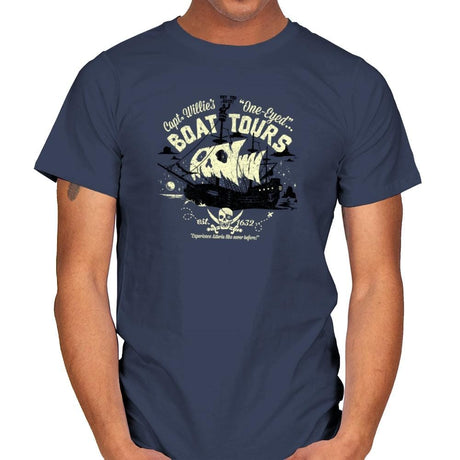 One-Eyed Boat Tours Exclusive - Mens T-Shirts RIPT Apparel Small / Navy