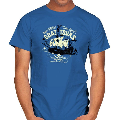 One-Eyed Boat Tours Exclusive - Mens T-Shirts RIPT Apparel Small / Royal
