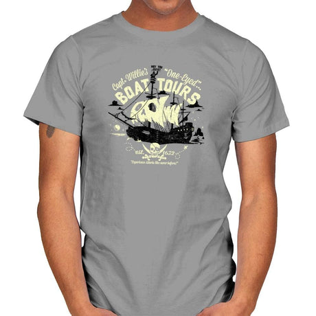 One-Eyed Boat Tours Exclusive - Mens T-Shirts RIPT Apparel Small / Sport Grey