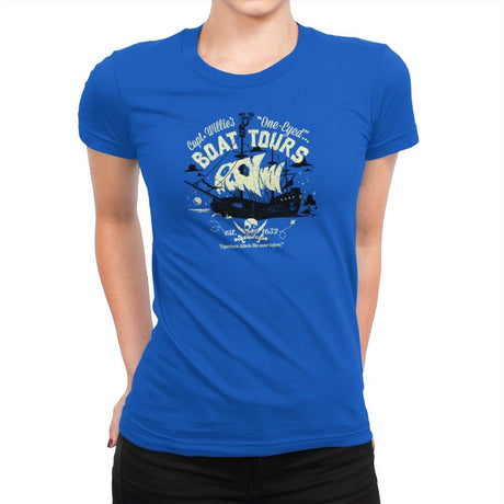 One-Eyed Boat Tours Exclusive - Womens Premium T-Shirts RIPT Apparel Small / Royal