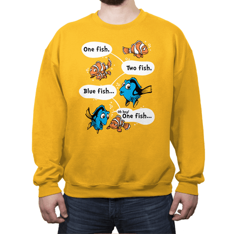 One Fish, Blue Fish - Crew Neck Crew Neck RIPT Apparel