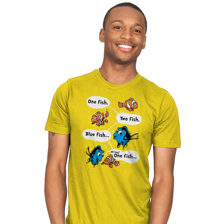 One Fish, Blue Fish - Mens T-Shirts RIPT Apparel