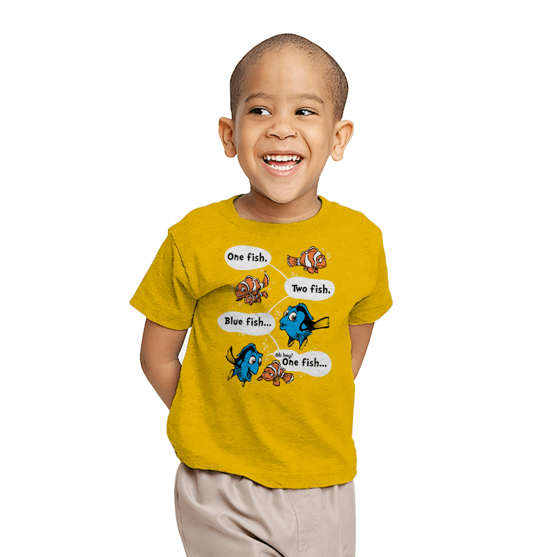 One Fish, Blue Fish - Youth T-Shirts RIPT Apparel