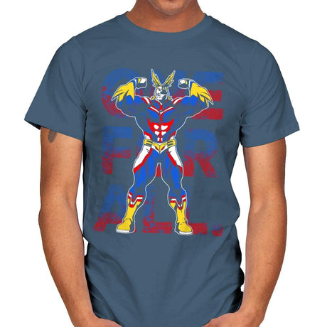 One For All - Mens T-Shirts RIPT Apparel Small / Indigo Blue