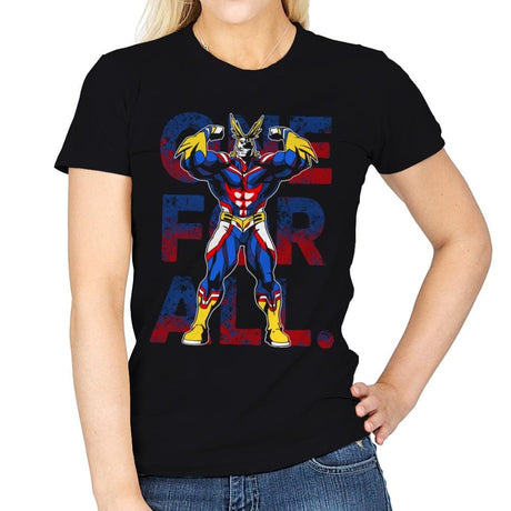 One For All - Womens T-Shirts RIPT Apparel Small / Black