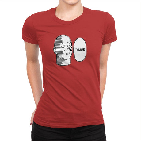 One KO Man - Womens Premium T-Shirts RIPT Apparel Small / Red