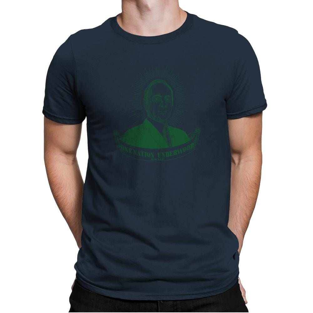 One Nation Underwood Exclusive - Mens Premium T-Shirts RIPT Apparel Small / Indigo
