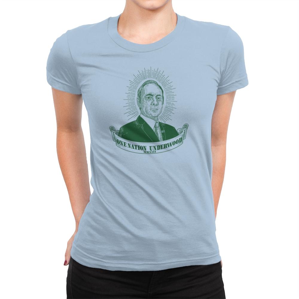 One Nation Underwood Exclusive - Womens Premium T-Shirts RIPT Apparel Small / Cancun
