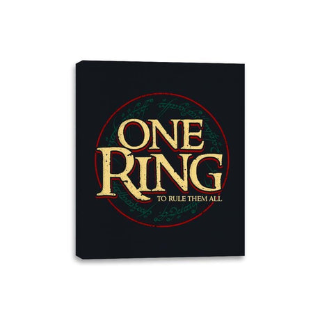 One Ring - Canvas Wraps Canvas Wraps RIPT Apparel 8x10 / Black