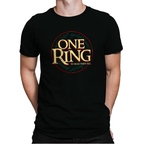 One Ring - Mens Premium T-Shirts RIPT Apparel Small / Black