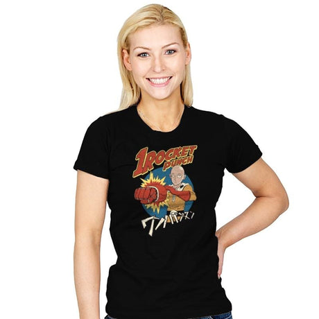 One Rocket Punch - Womens T-Shirts RIPT Apparel