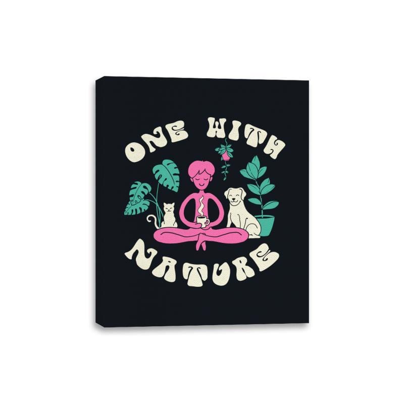 One with Nature - Canvas Wraps Canvas Wraps RIPT Apparel 8x10 / Black