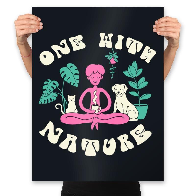 One with Nature - Prints Posters RIPT Apparel 18x24 / Black