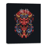 Oni Mecha Samurai - Canvas Wraps Canvas Wraps RIPT Apparel 16x20 / Black