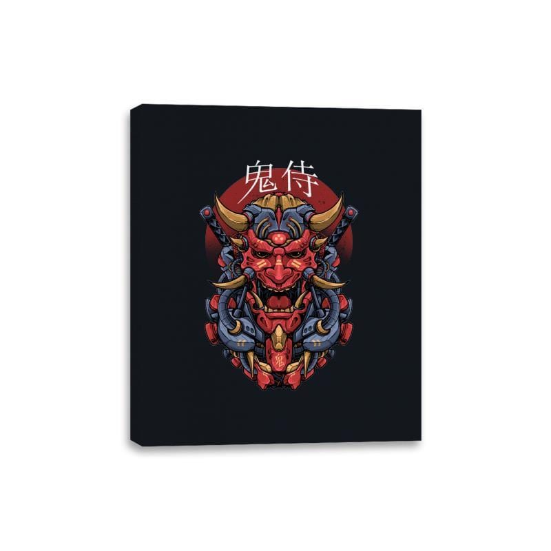 Oni Mecha Samurai - Canvas Wraps Canvas Wraps RIPT Apparel 8x10 / Black