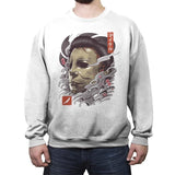 Oni Slasher Mask - Crew Neck Sweatshirt Crew Neck Sweatshirt RIPT Apparel