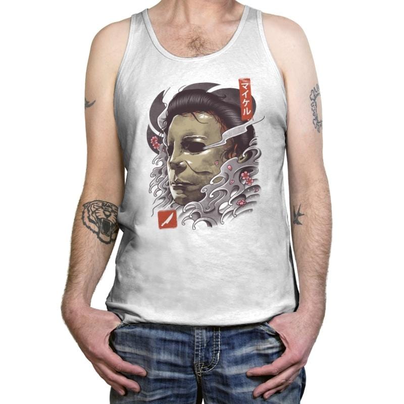 Oni Slasher Mask - Tanktop Tanktop RIPT Apparel X-Small / White
