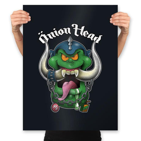 Onion Head - Prints Posters RIPT Apparel 18x24 / Black