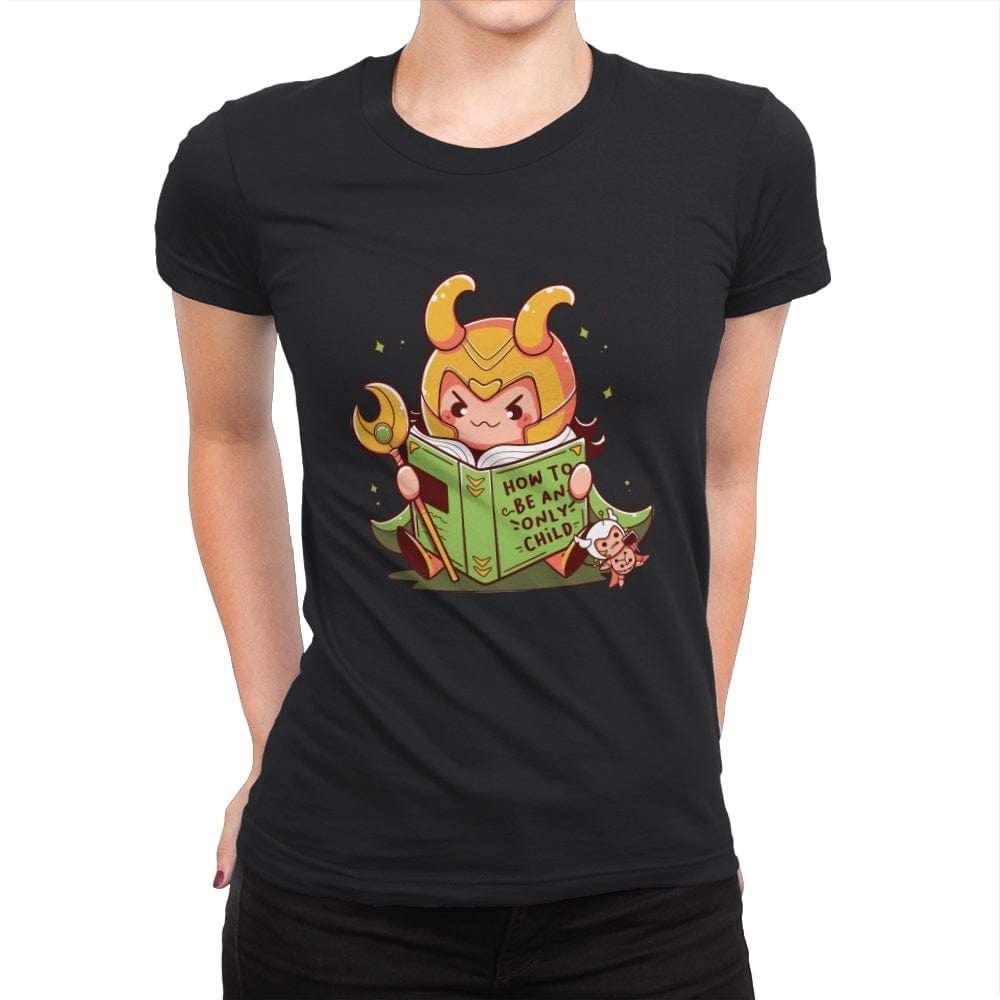 Only Child - Womens Premium T-Shirts RIPT Apparel Small / Black
