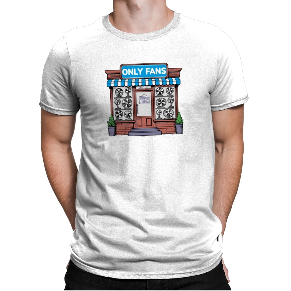 Only Fans Store - Mens Premium T-Shirts RIPT Apparel Small / White