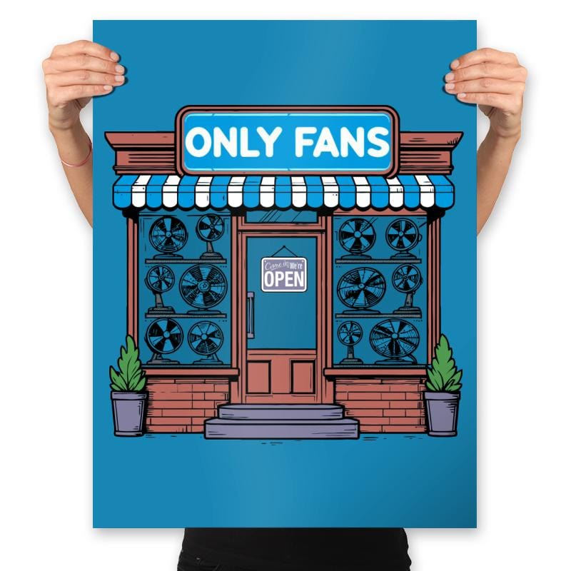 Only Fans Store - Prints Posters RIPT Apparel 18x24 / Sapphire