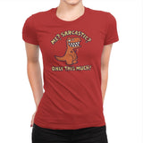Only This Much - Womens Premium T-Shirts RIPT Apparel Small / Red