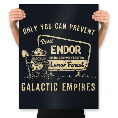 Only You Can Prevent Galactic Empires - Prints Posters RIPT Apparel 18x24 / Black