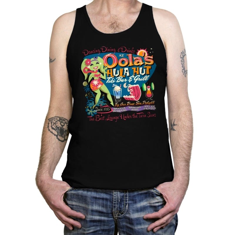 Oola's Hula Hut - Tanktop Tanktop RIPT Apparel X-Small / Black