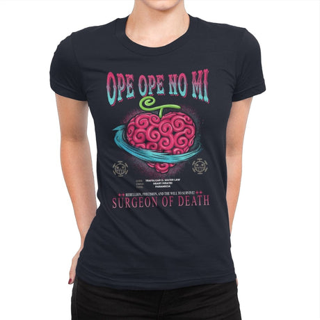 Ope Ope No Mi Devil Fruit - Womens Premium T-Shirts RIPT Apparel Small / Midnight Navy
