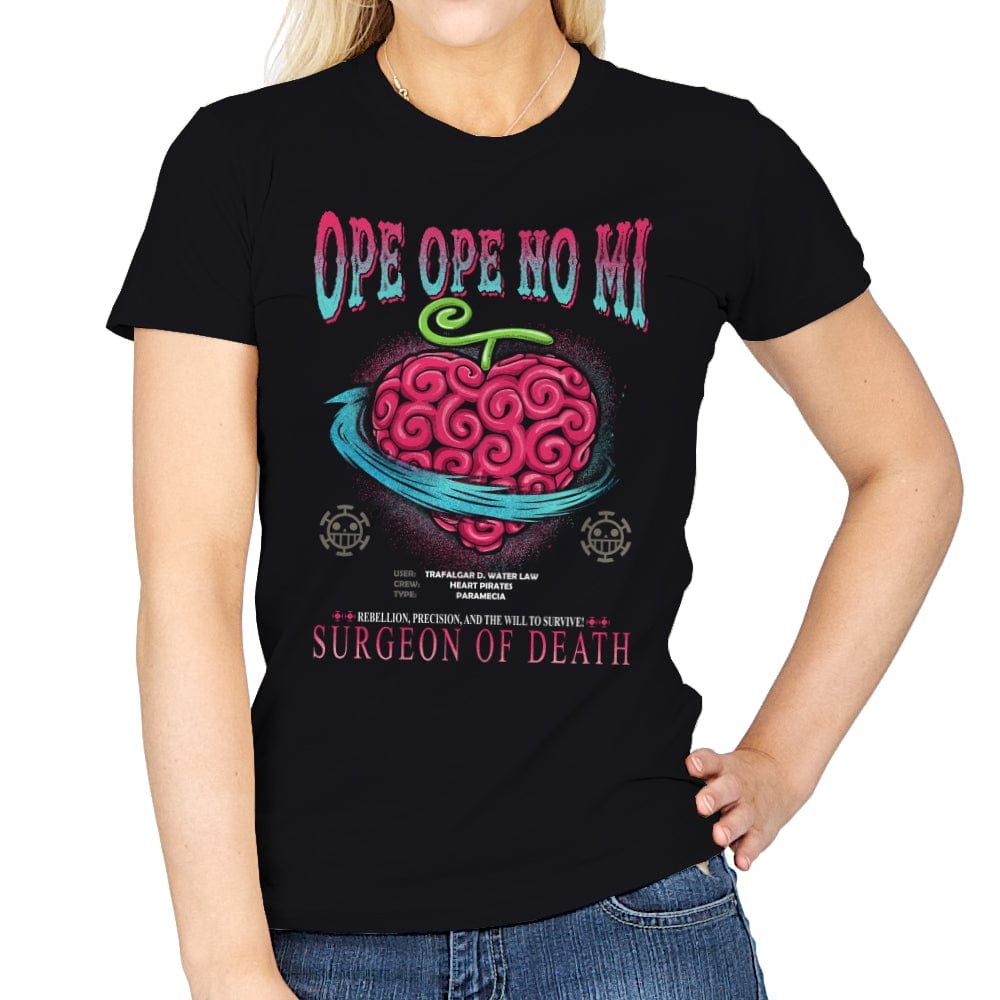 Ope Ope No Mi Devil Fruit - Womens T-Shirts RIPT Apparel Small / Black