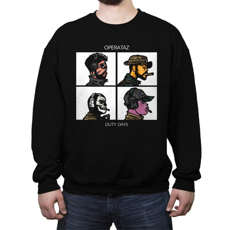 Operataz - Crew Neck Sweatshirt Crew Neck Sweatshirt RIPT Apparel Small / Black