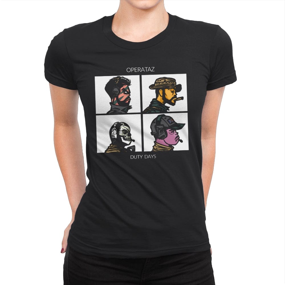 Operataz - Womens Premium T-Shirts RIPT Apparel Small / Black