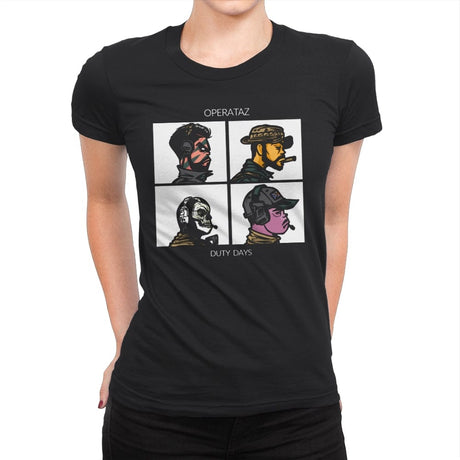 Operataz - Womens Premium T-Shirts RIPT Apparel Small / Black