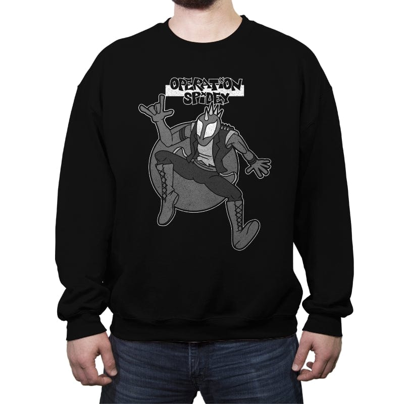 Operation Spidey - Crew Neck Sweatshirt Crew Neck Sweatshirt RIPT Apparel Small / Black