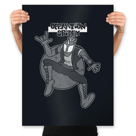 Operation Spidey - Prints Posters RIPT Apparel 18x24 / Black