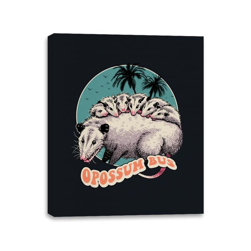 Opossum Bus - Canvas Wraps Canvas Wraps RIPT Apparel 11x14 / Black
