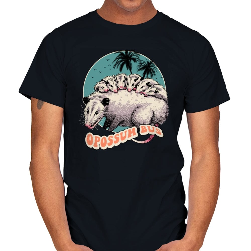 Opossum Bus - Mens T-Shirts RIPT Apparel Small / Black
