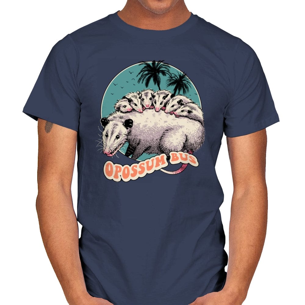 Opossum Bus - Mens T-Shirts RIPT Apparel Small / Navy