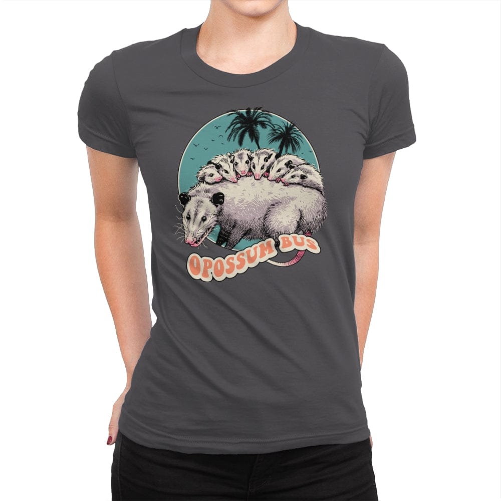 Opossum Bus - Womens Premium T-Shirts RIPT Apparel Small / Heavy Metal