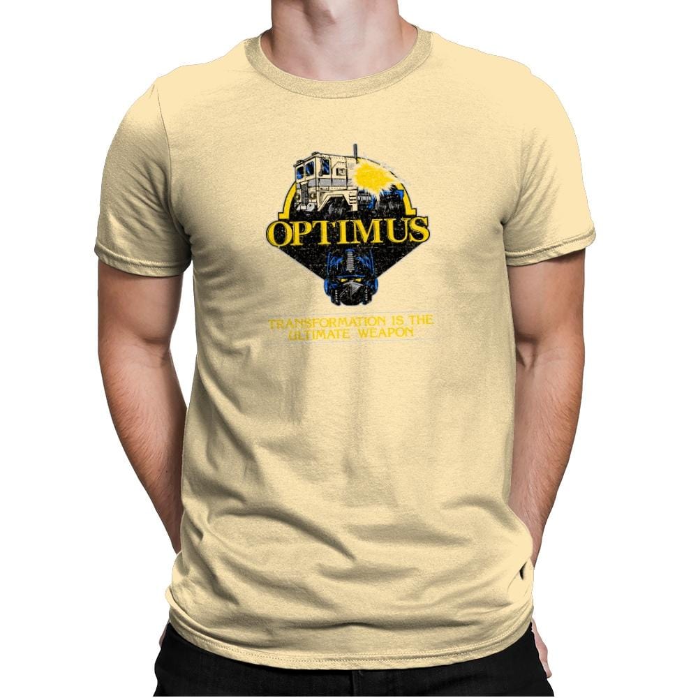 OptiMASK Prime Exclusive - Mens Premium T-Shirts RIPT Apparel Small / Banana Cream