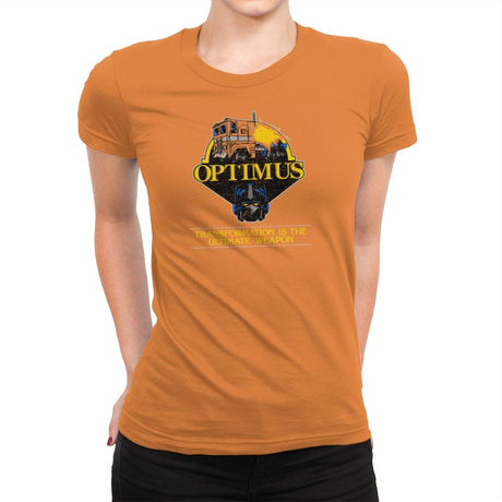 OptiMASK Prime Exclusive - Womens Premium T-Shirts RIPT Apparel Small / Classic Orange