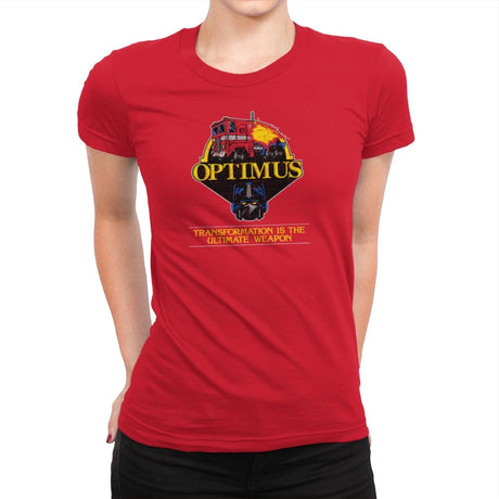 OptiMASK Prime Exclusive - Womens Premium T-Shirts RIPT Apparel Small / Red