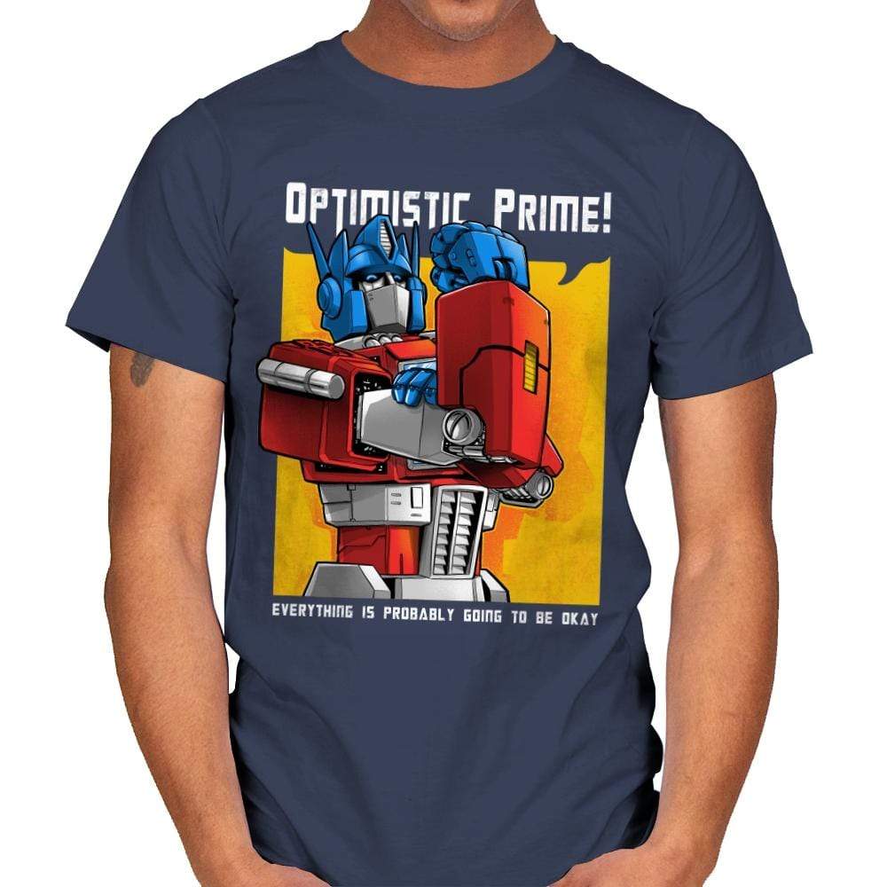 Optimistic - Mens T-Shirts RIPT Apparel Small / Navy