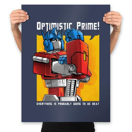 Optimistic - Prints Posters RIPT Apparel 18x24 / Navy