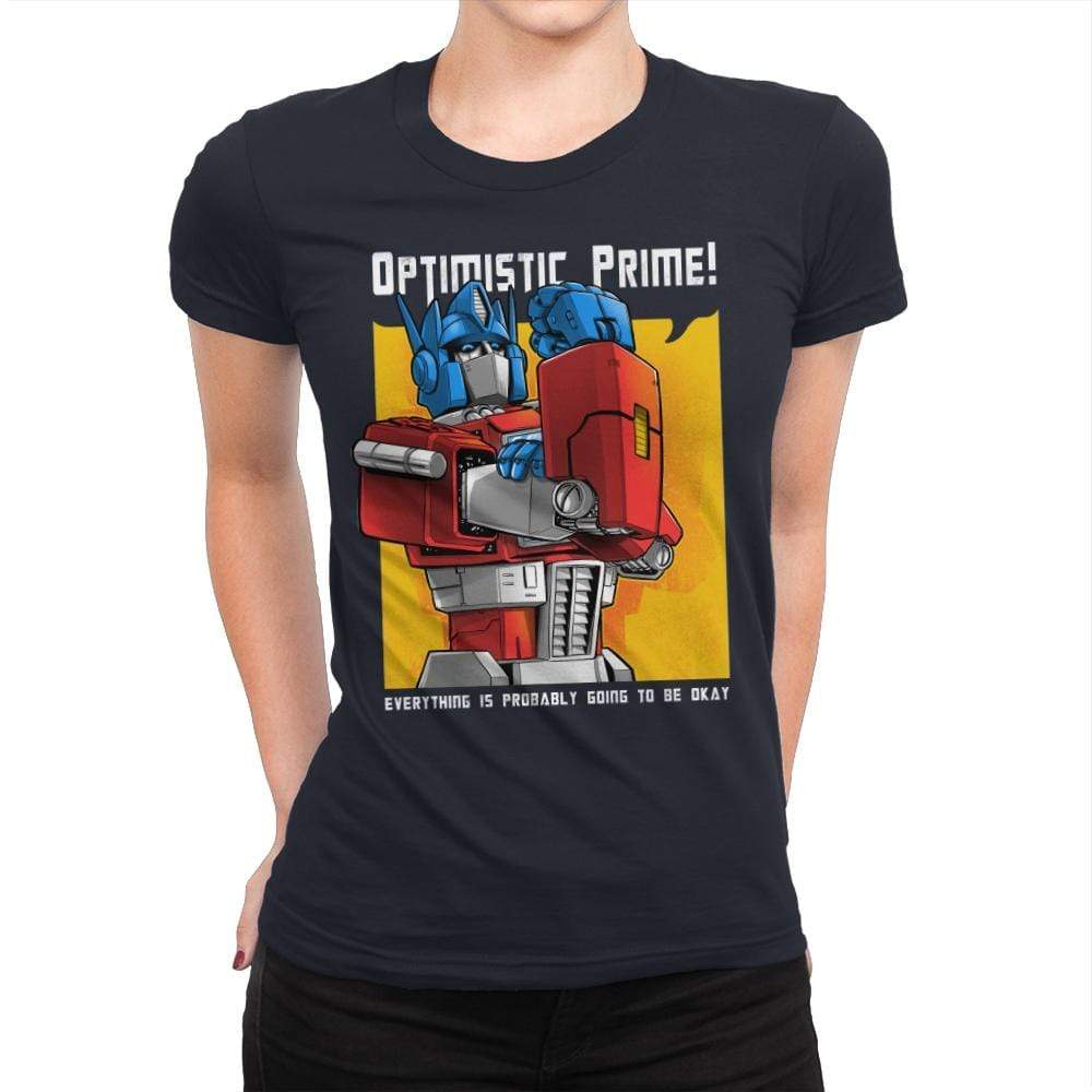 Optimistic - Womens Premium T-Shirts RIPT Apparel Small / Midnight Navy